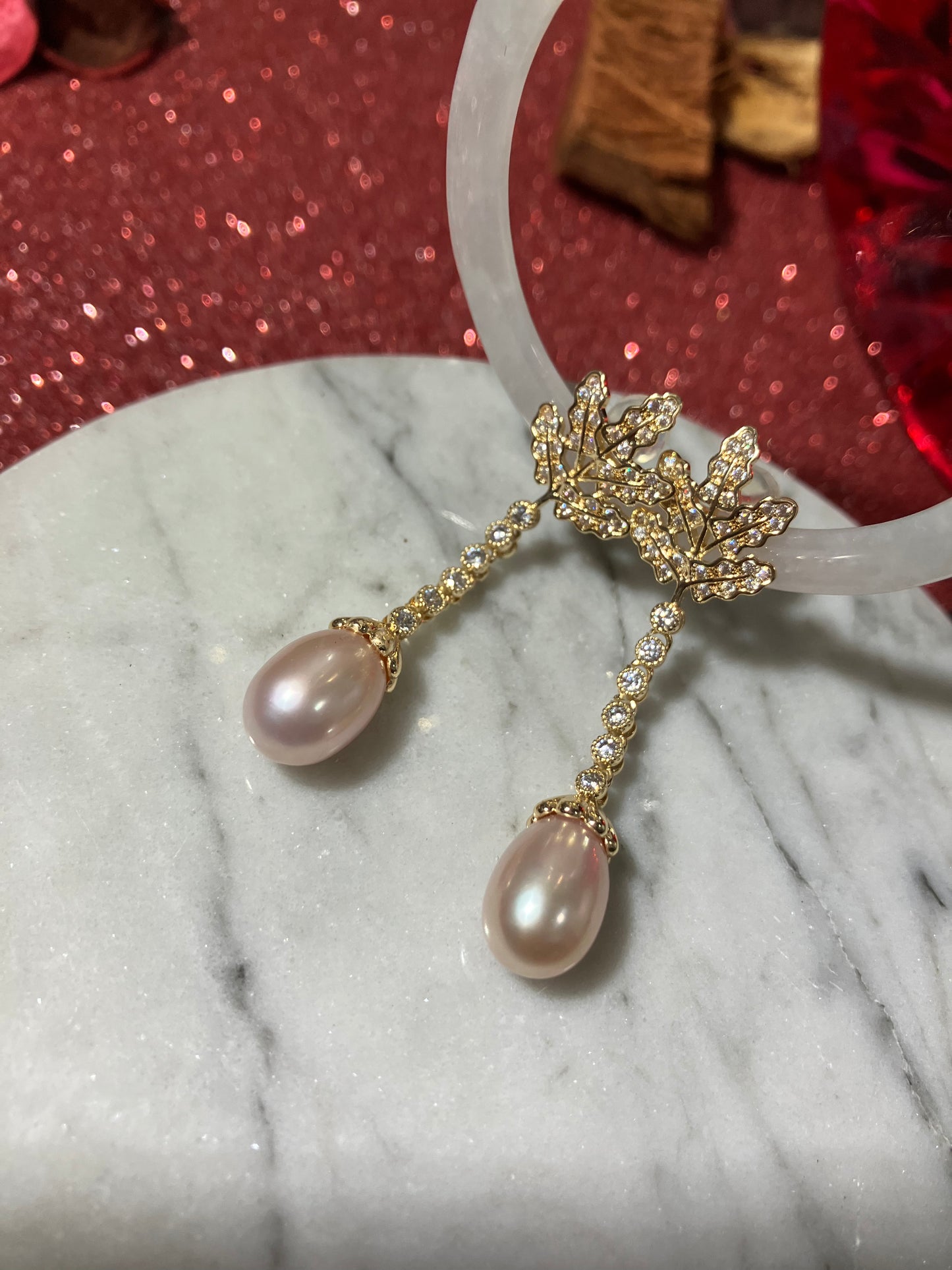 Natural Pearl Earrings 天然淡水珍珠 耳環(JPE0001)