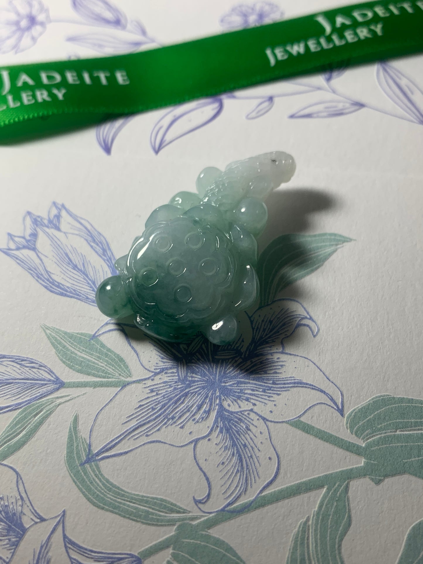 Jadeite Pendant ｜天然翡翠荷花吊墜(JP00154)