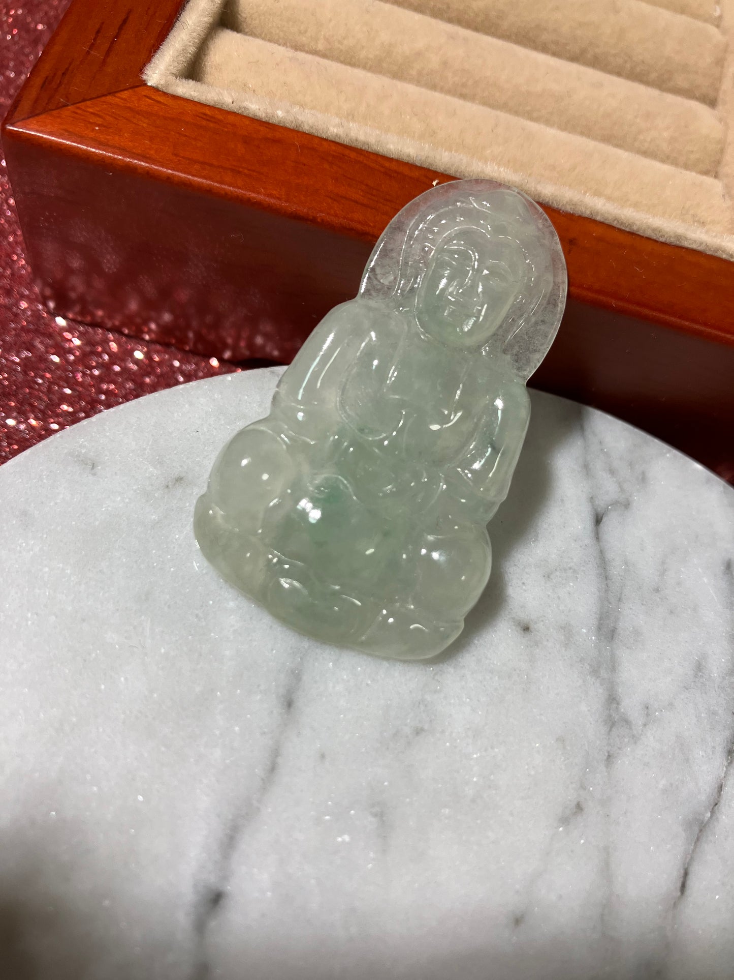 Jadeite Jade Pendant ｜天然翡翠觀音吊墜 (JP0082)