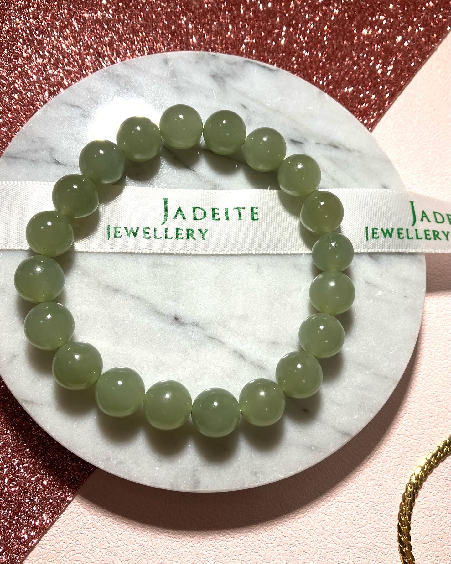 Natural Nephrite Jade Bracelet天然和田玉手鏈(NJ B157）