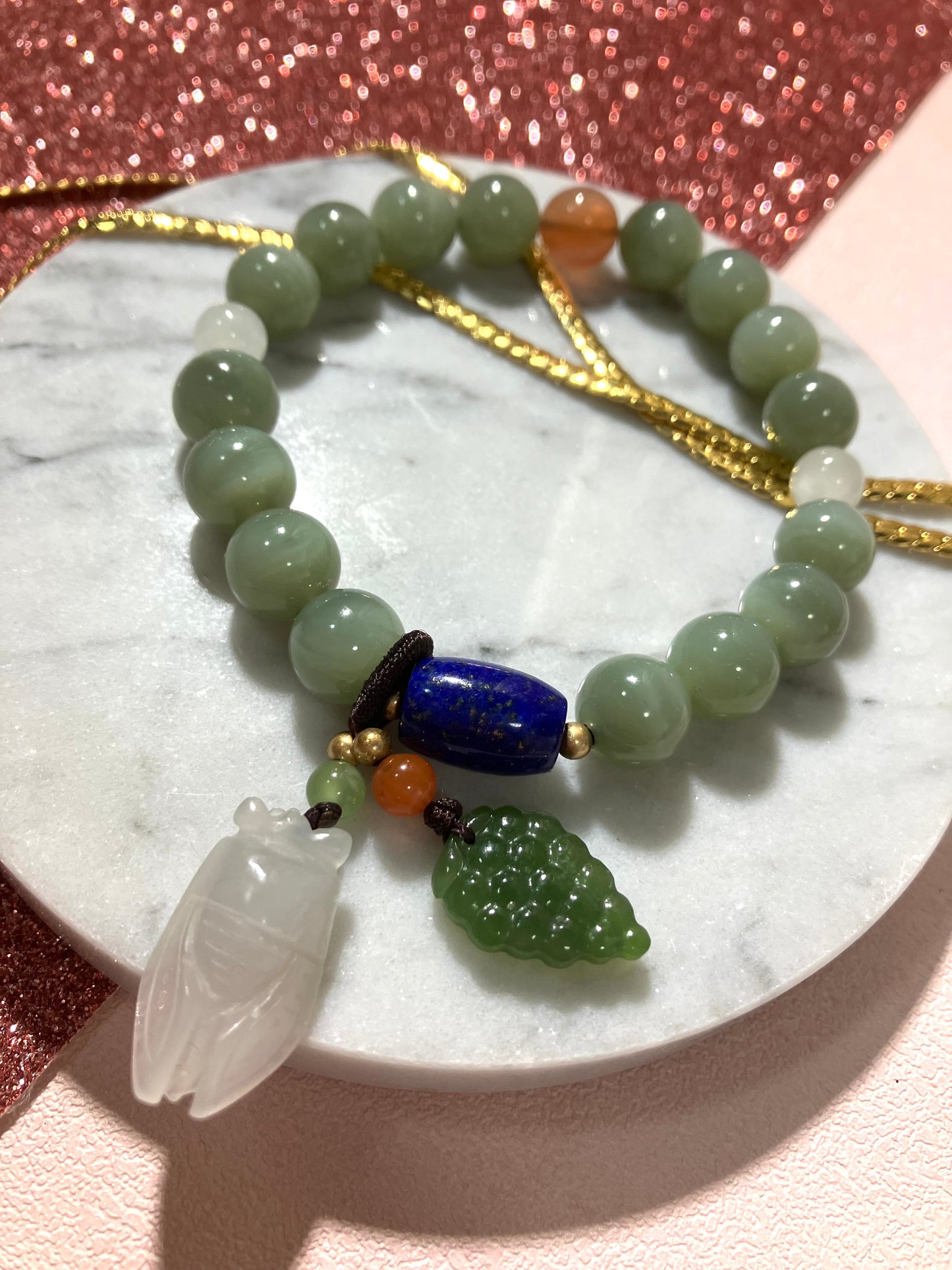 Natural Nephrite Jade Bracelet天然和田玉手鏈(NJB150))